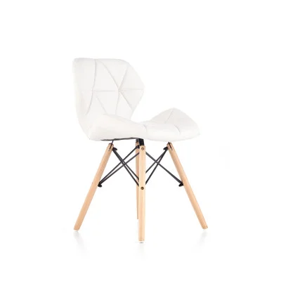 CHAIR K 281, WHITE / BEECH